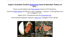 Desktop Screenshot of investigate911.org