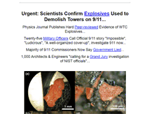 Tablet Screenshot of investigate911.org